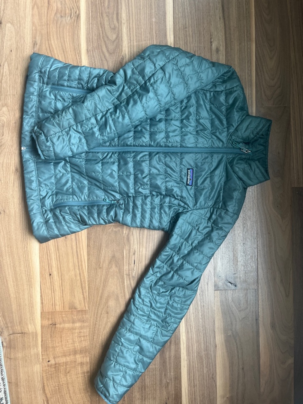 Women's Patagonia Small Teal Nano Puff,  Primaloft Quilted Puffer Jacket